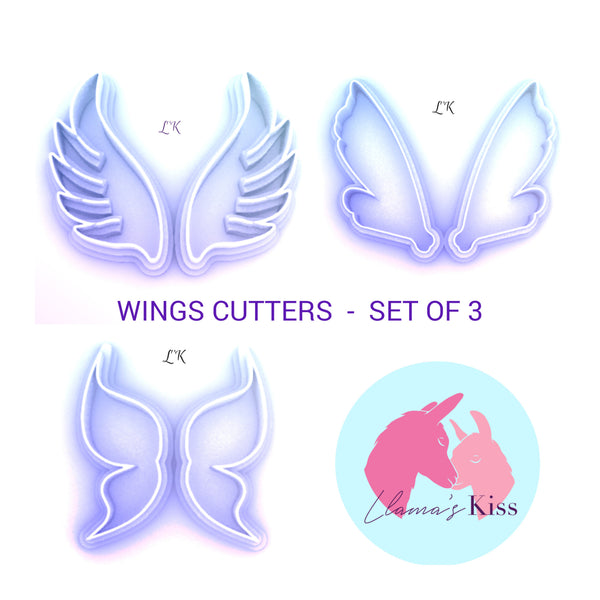 Wings cutters / Pack of 3 (Angel, Fairy and Butterfly)