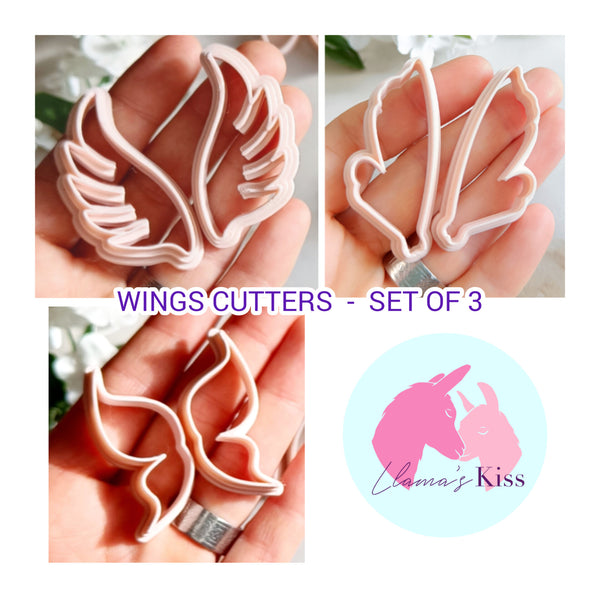 Wings cutters / Pack of 3 (Angel, Fairy and Butterfly)