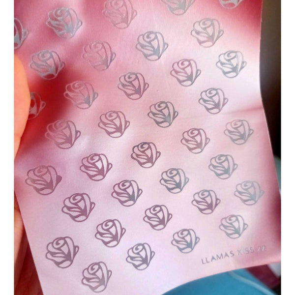 Silkscreen Stencil Polymer Clay Roses Flowers N2 / Silkscreen printing polymer clay jewelry / Clay Stencils / Clay Tools