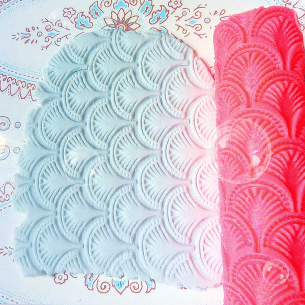 Art Deco Texture Roller | Polymer clay patterns | Polymer Clay Stamps |  Clay embossing roller | Clay texture roller |  Gatsby Print N1