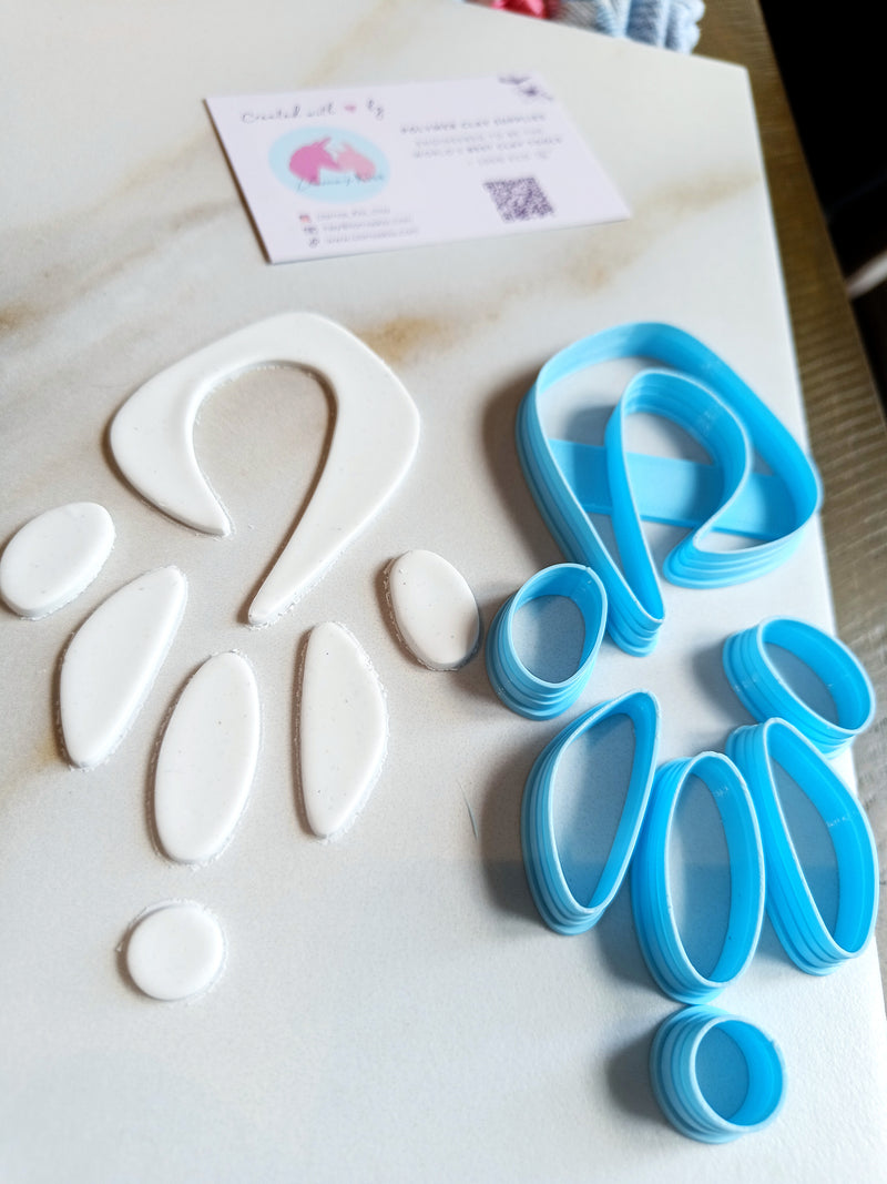 Organic Shape Polymer Clay Cutters 3 Layer Earring Clay Cutter Unique Clay  Cutter DIY Craft Tools Polymer Clay Earring Cutter 