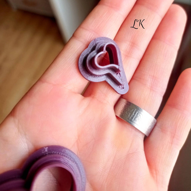Asymmetrical Heart | Polymer Clay Cutter